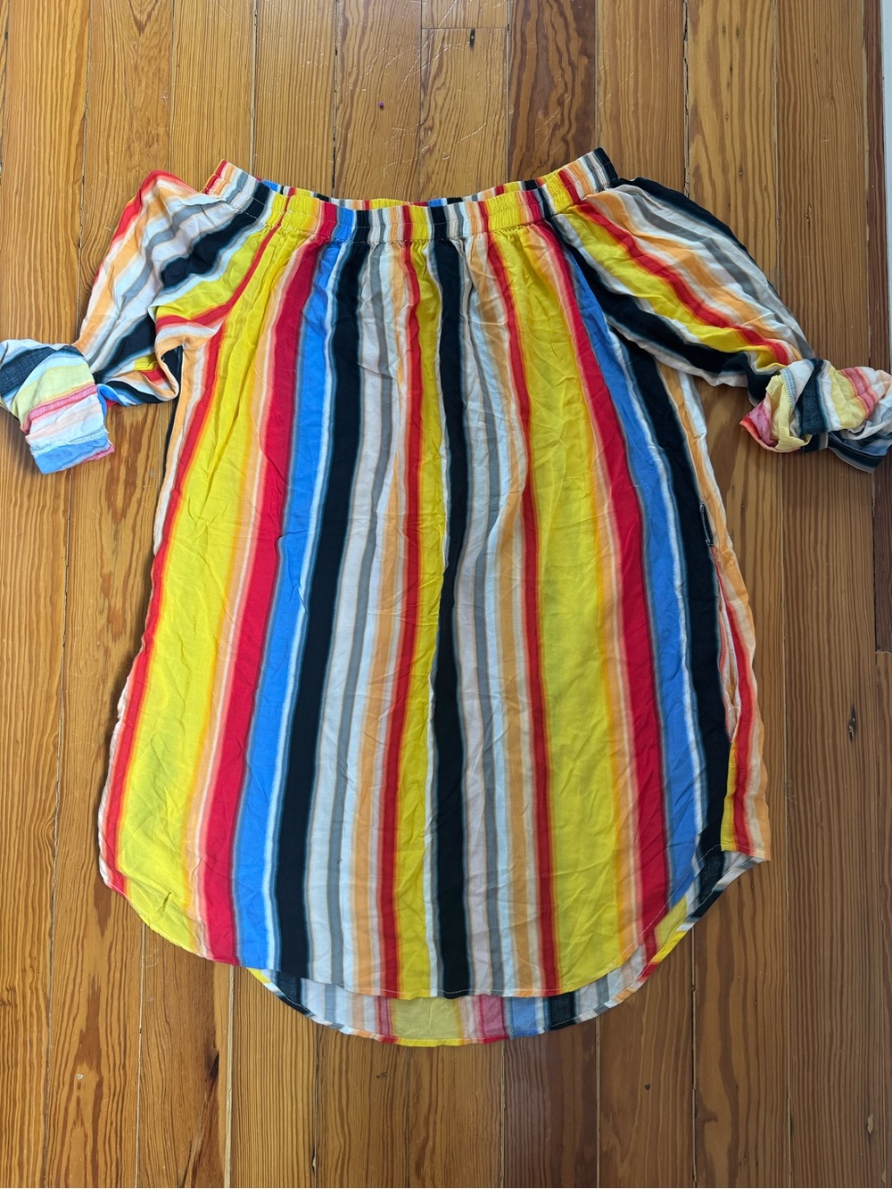 Red Carter Striped Dress/Tunic